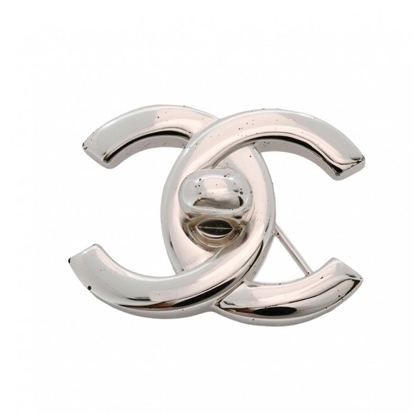 CHANEL Silver Brooch - Picture 1 of 10